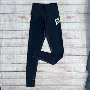 Peloton Black High-Waist Leggings | Show up Floral Size Small